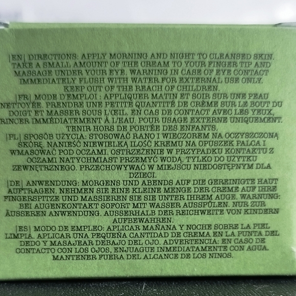 Avocado + CBD Eye Cream - Green Vegan Natural - Picture 3 of 5